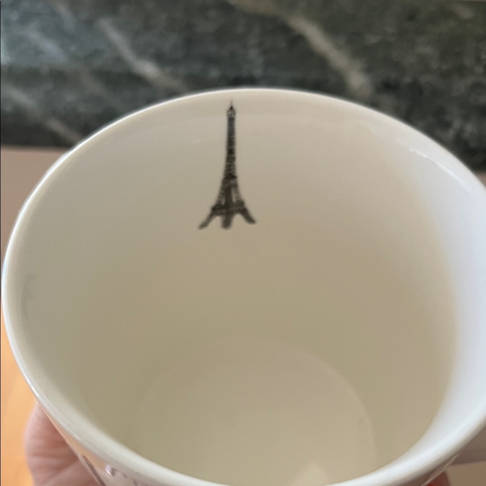Grace Paris Themed White Mug with Colorful Accents - Picture 5 of 5